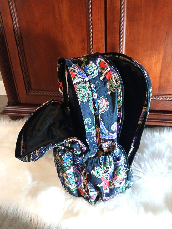 VERA BRADLEY KIEV PAISLEY (Retired) Large Lots of Pocket/Dividers Black Paisley main image 7